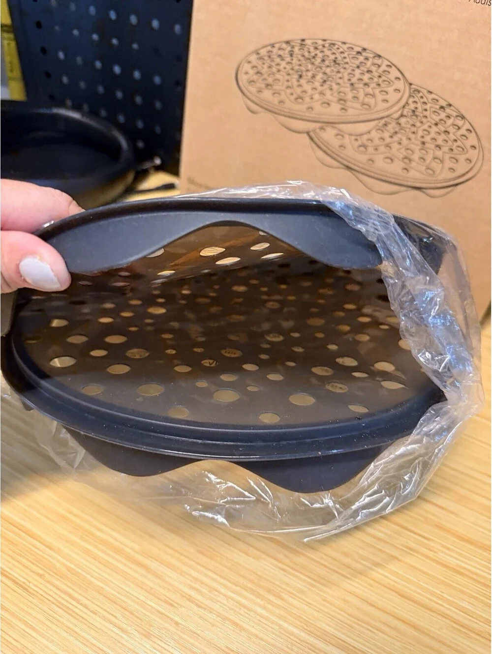 THE PAMPERED CHEF Microwave Chip Maker #1241 Set of 2 New in Box